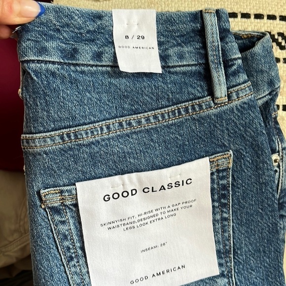 GOOD American Good Classic Jeans size 29 (8) NWT - Picture 3 of 4
